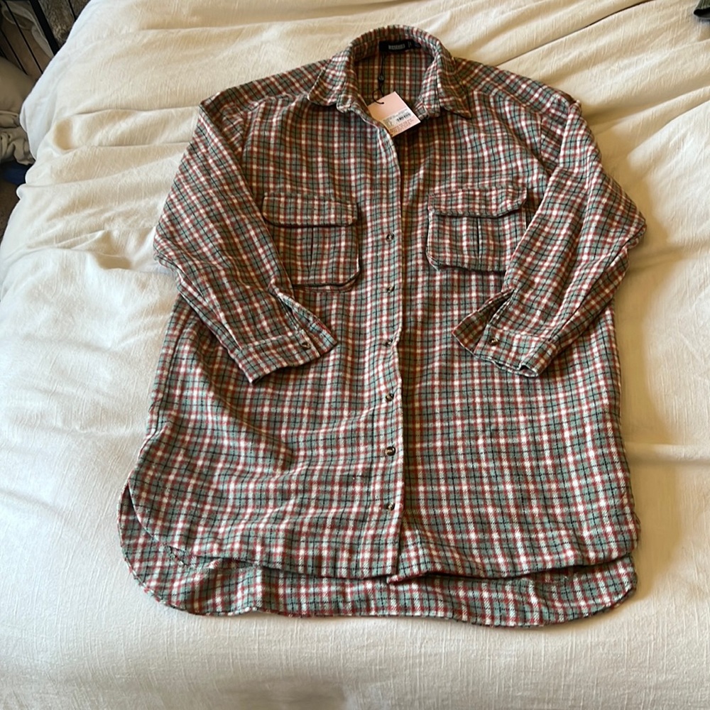 NWT Missguided Shacket. Women’s size US 8